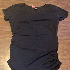 XL black maternity shirt
